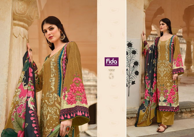 Zaara By Fida Printed Pashmina Dress Material Catalog